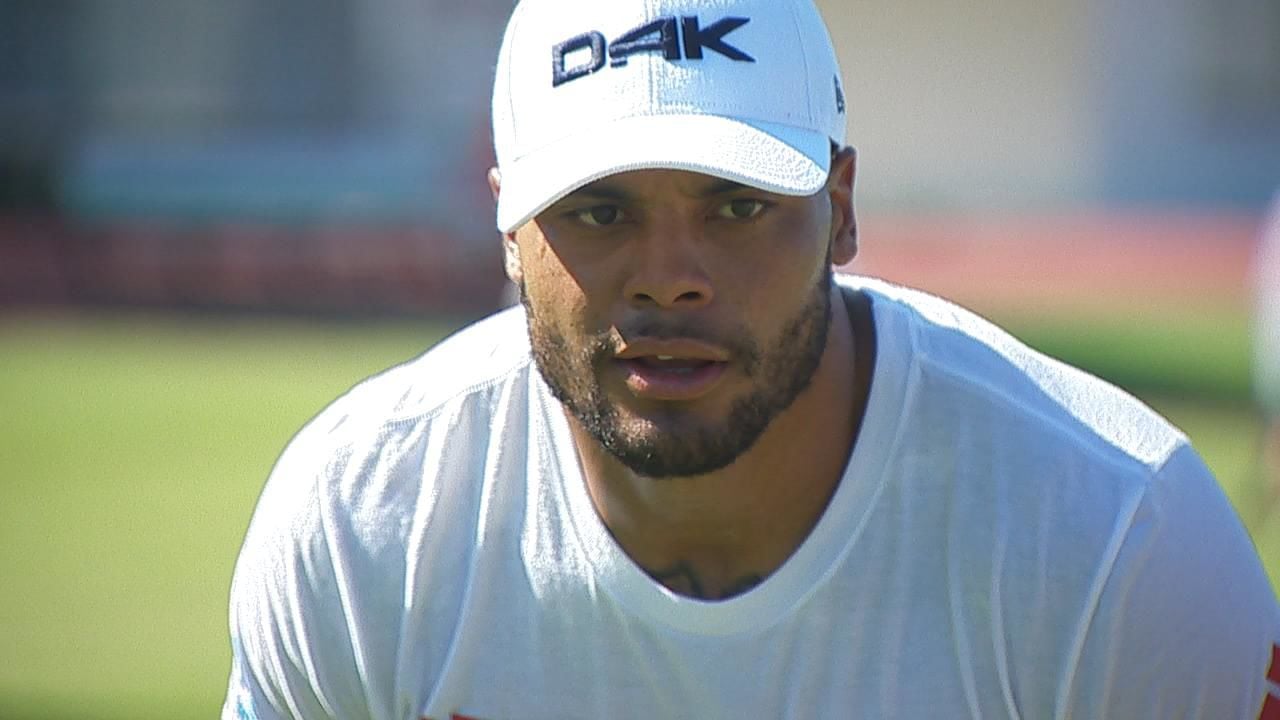 Cowboys' Dak Prescott in Bossier for youth football camp