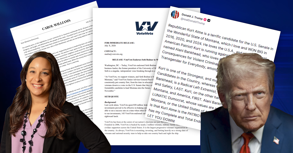 Democratic groups refuse support of Montana Senate candidate Alani Bankhead
