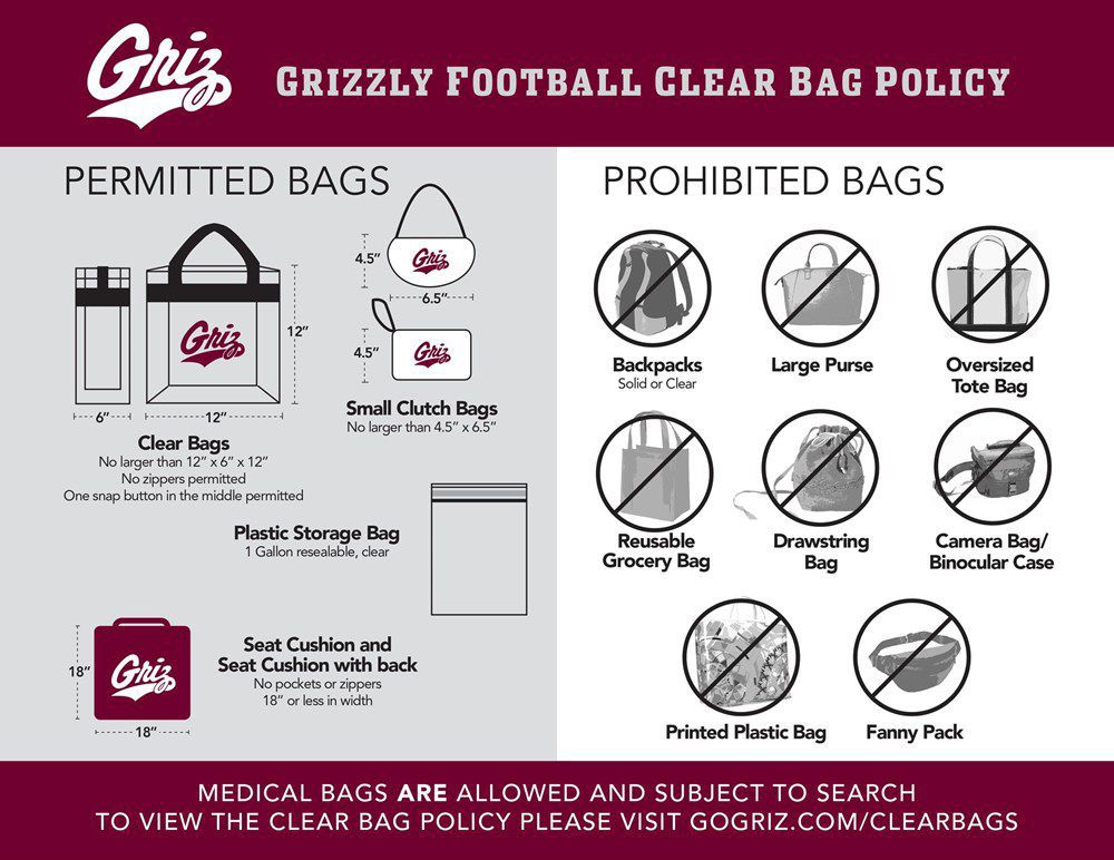 UM implements new clear bag policy for stadium events Regional