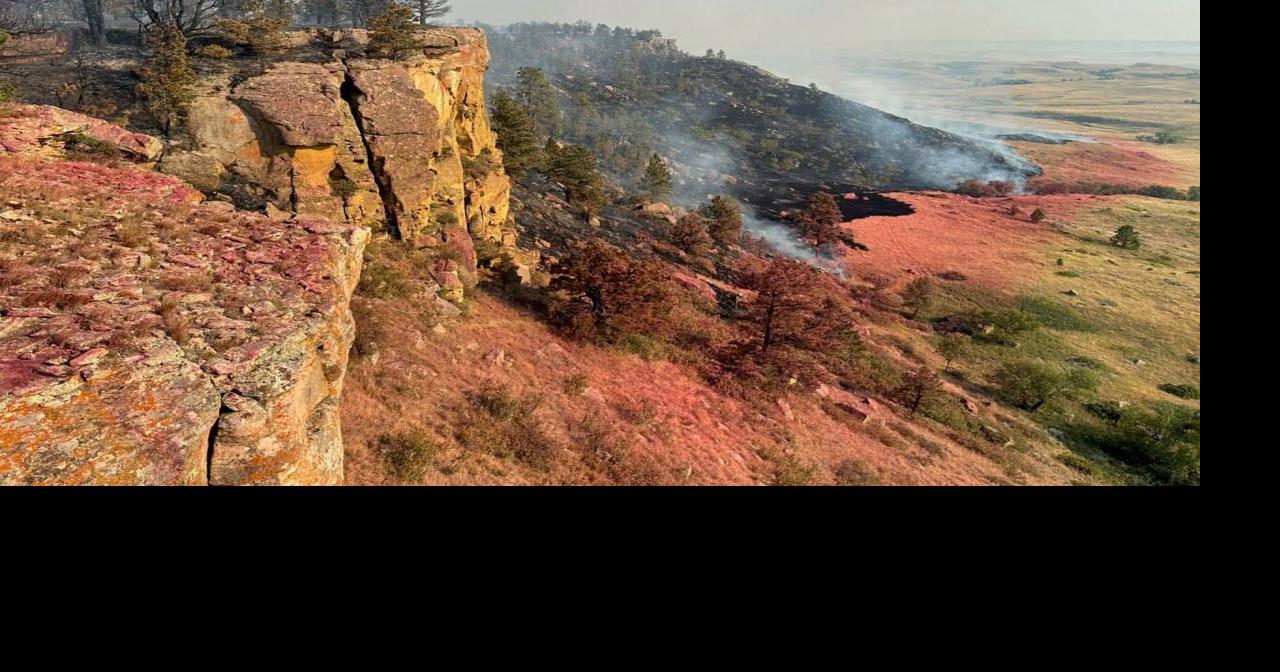 Alice Fire burns 1000 acres near Camp Crook, 90% containment reached