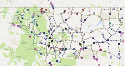 state of montana road condition map Eastern Montana Road Closures Severe Driving Conditions News state of montana road condition map