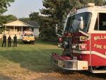 House on fire on Washington Street in Billings