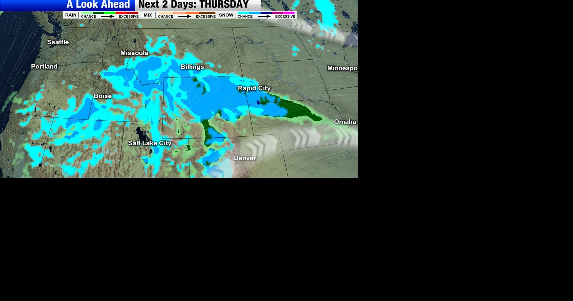 Another round of snow moves in late Wednesday through Thursday evening ...