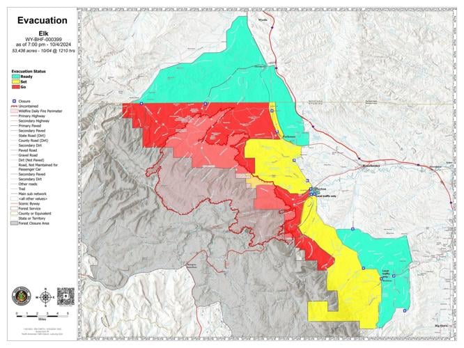 Wyoming's Elk Fire triggers new evacuation warnings as fire breaks