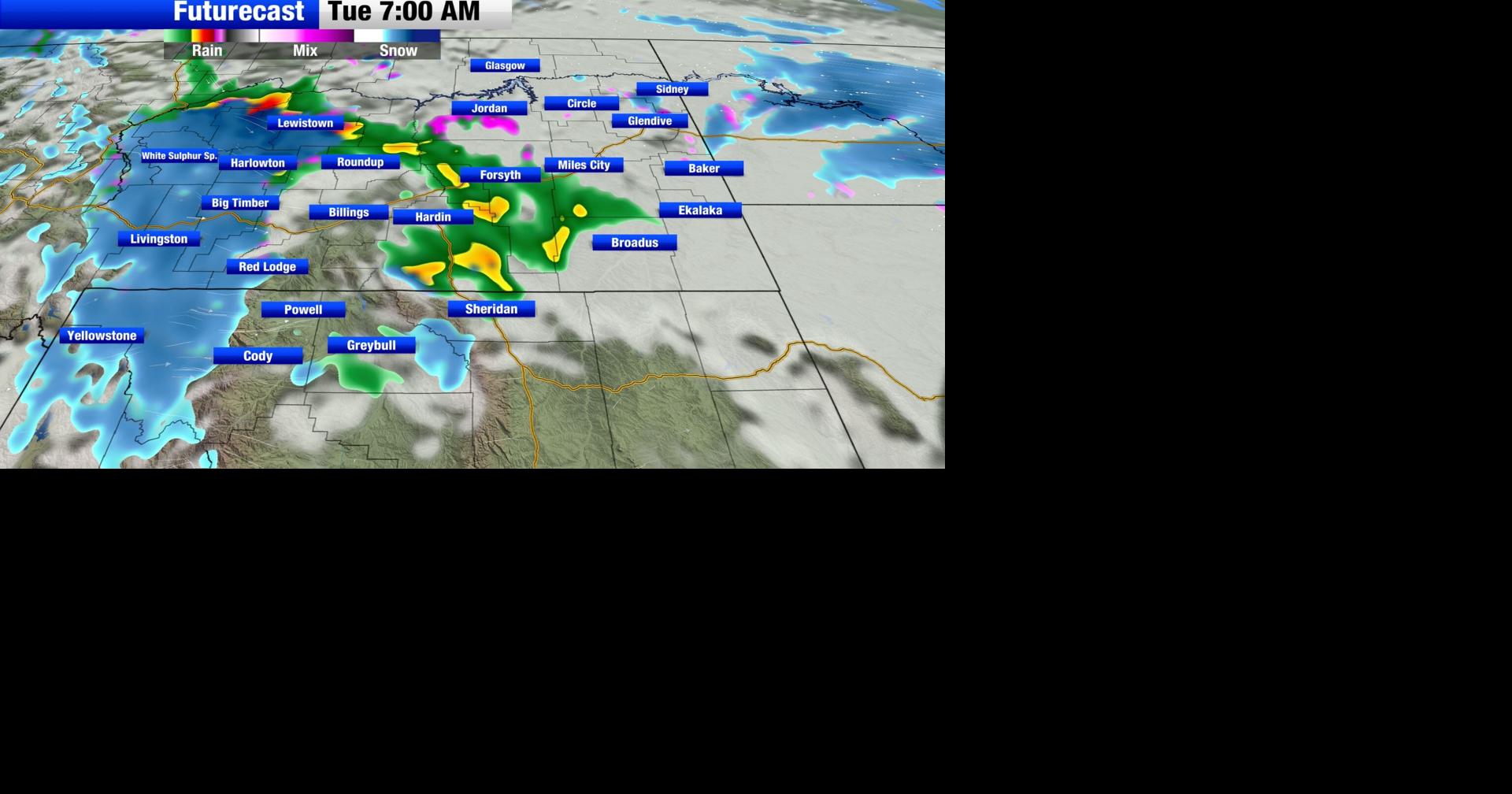 Another round of rain/snow and mountain snow can be expected across the ...