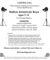Montana Film Office looking for native actors to be in a new Kevin Costner movie