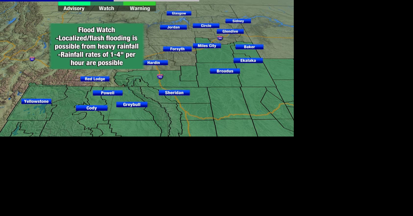 Heavy Rainfall Possible Montana Weather