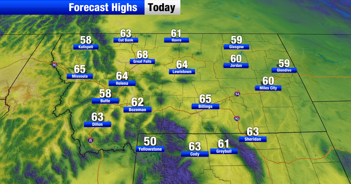Above average temperatures ahead of a rainy weekend