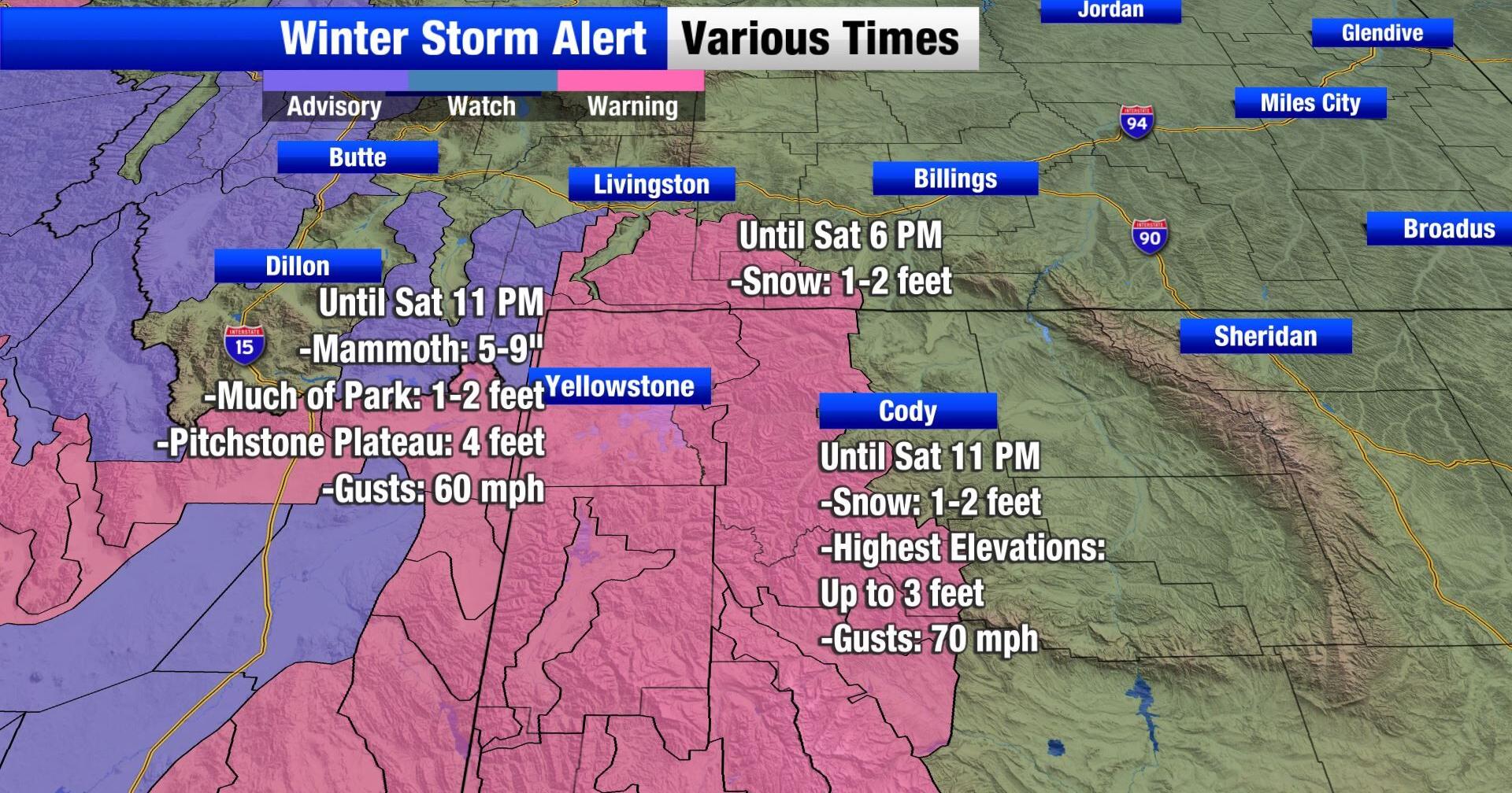 Heavy mountain snow Thursday night through Saturday - Vimarsana News