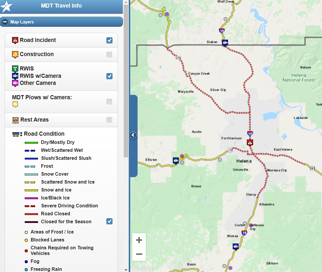 Severe Driving Conditions Being Reported Around Parts Of Montana Black Ice Reported Around Libby Top Story Kulr8 Com