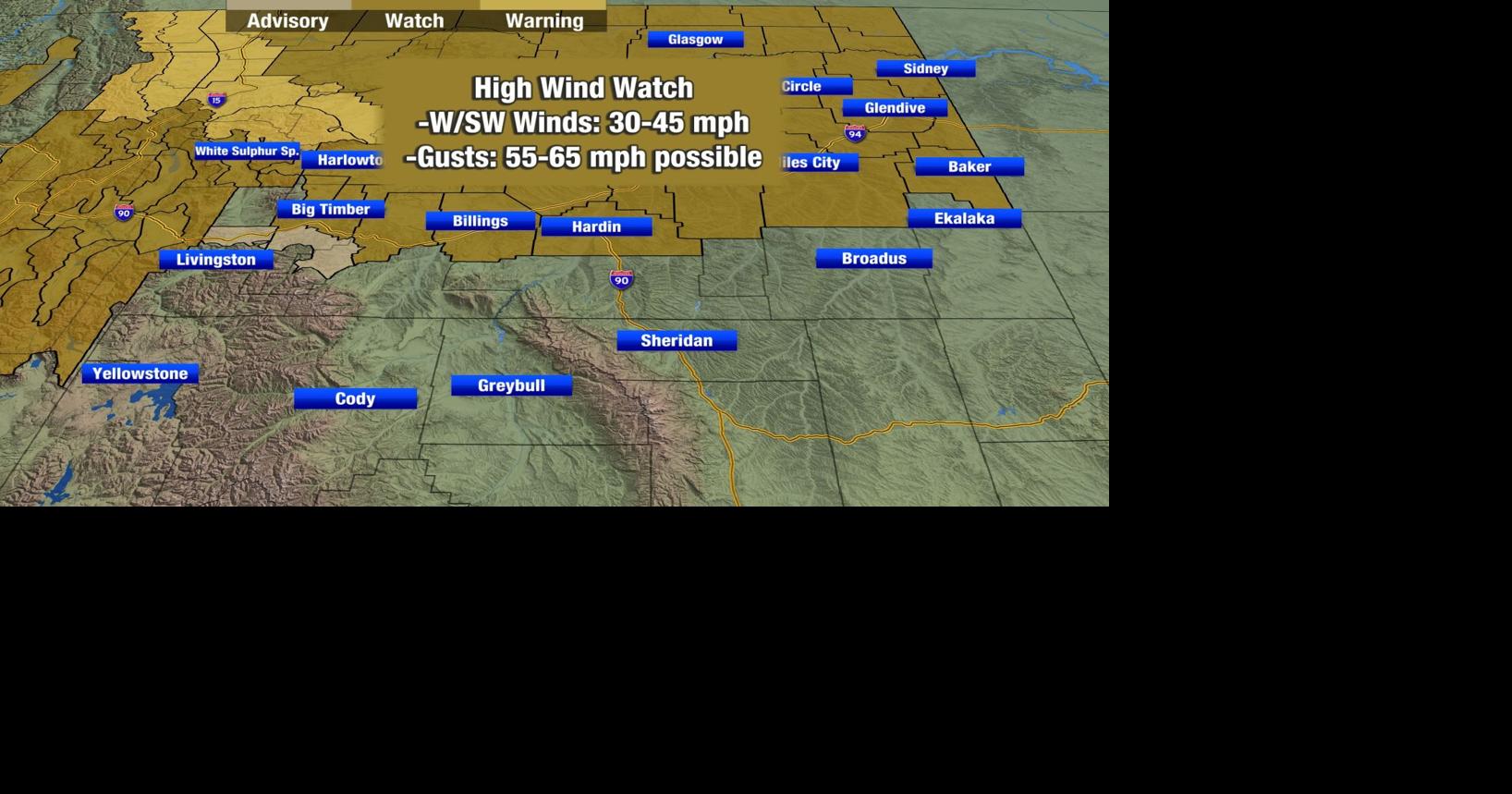 Strong Gusty Winds This Weekend Montana Weather
