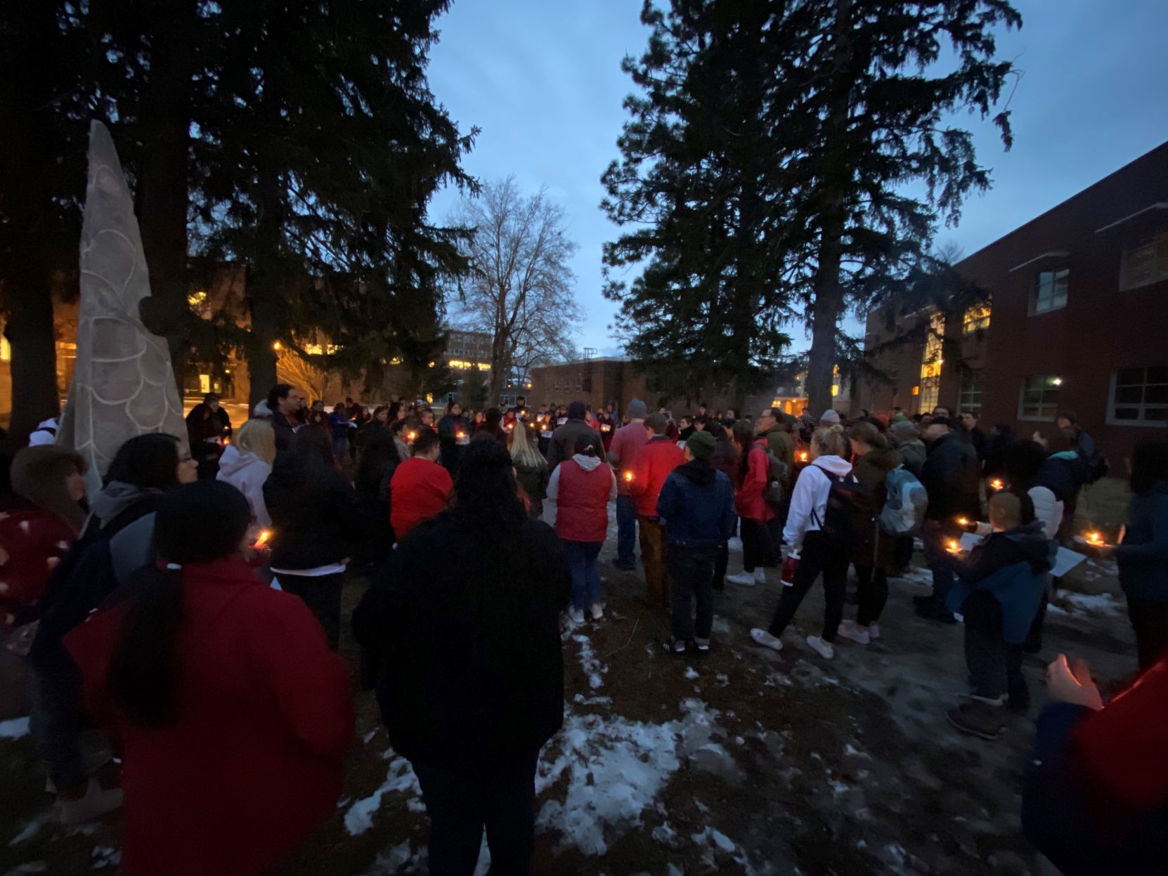 More than a hundred people gather in Missoula for Selena Not Afraid Vigil