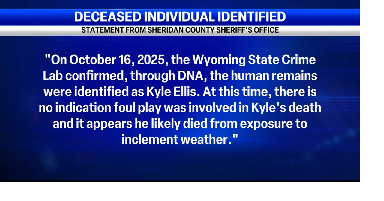Human remains found near Cody identified as missing person from 2018 ...