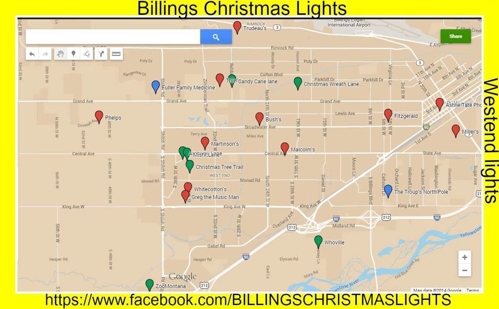 Facebook Page Maps Best Billings Christmas Displays News