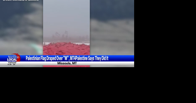 Mount Sentinel 'M' draped with Palestinian flag colors - Vimarsana News