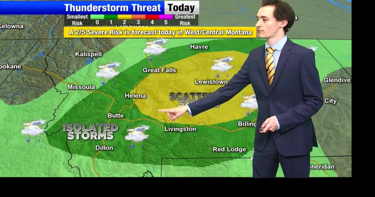 Heat in the east, with scattered severe storms in the west