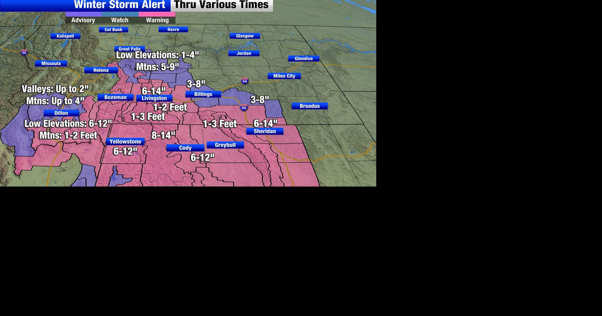 Winter Storm This Weekend Montana Weather