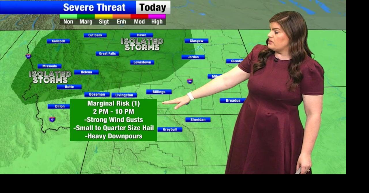 Isolated strong to severe storms today, with beneficial rainfall expected over the weekend