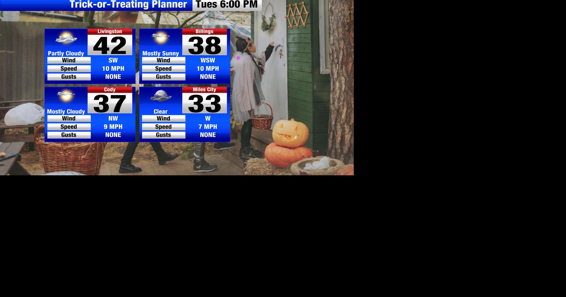 Slight Increase In Temperatures For Halloween Montana Weather