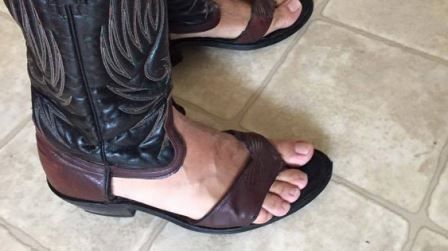 Sandal shop cowboy boots