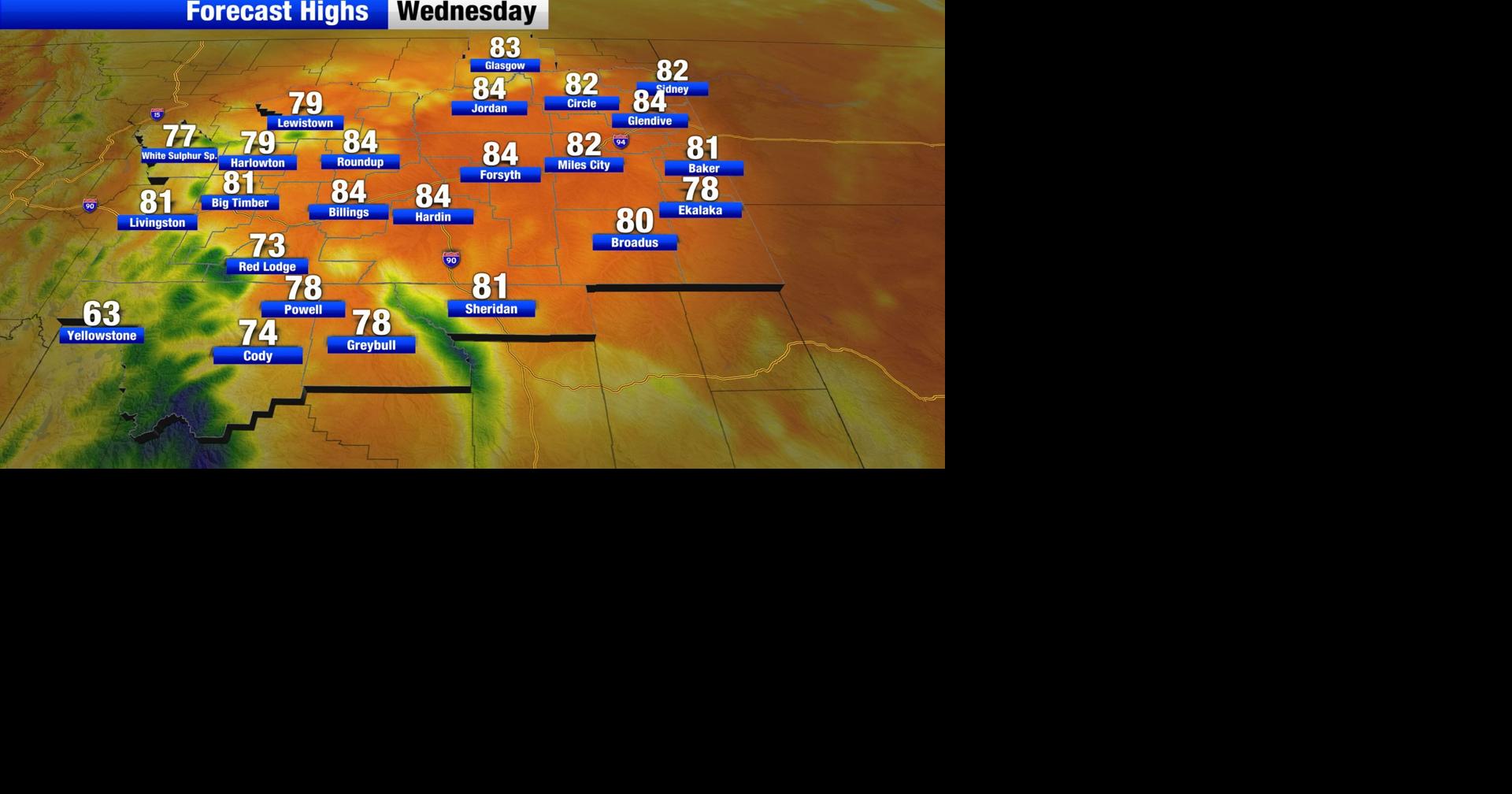 Seasonal temperatures with isolated chances for showers and ...