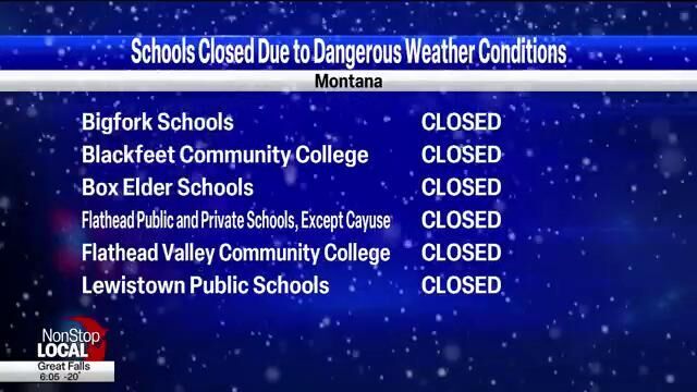 School closures delays due dangerous weather conditions in