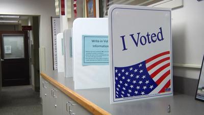 "I voted" poll boxes