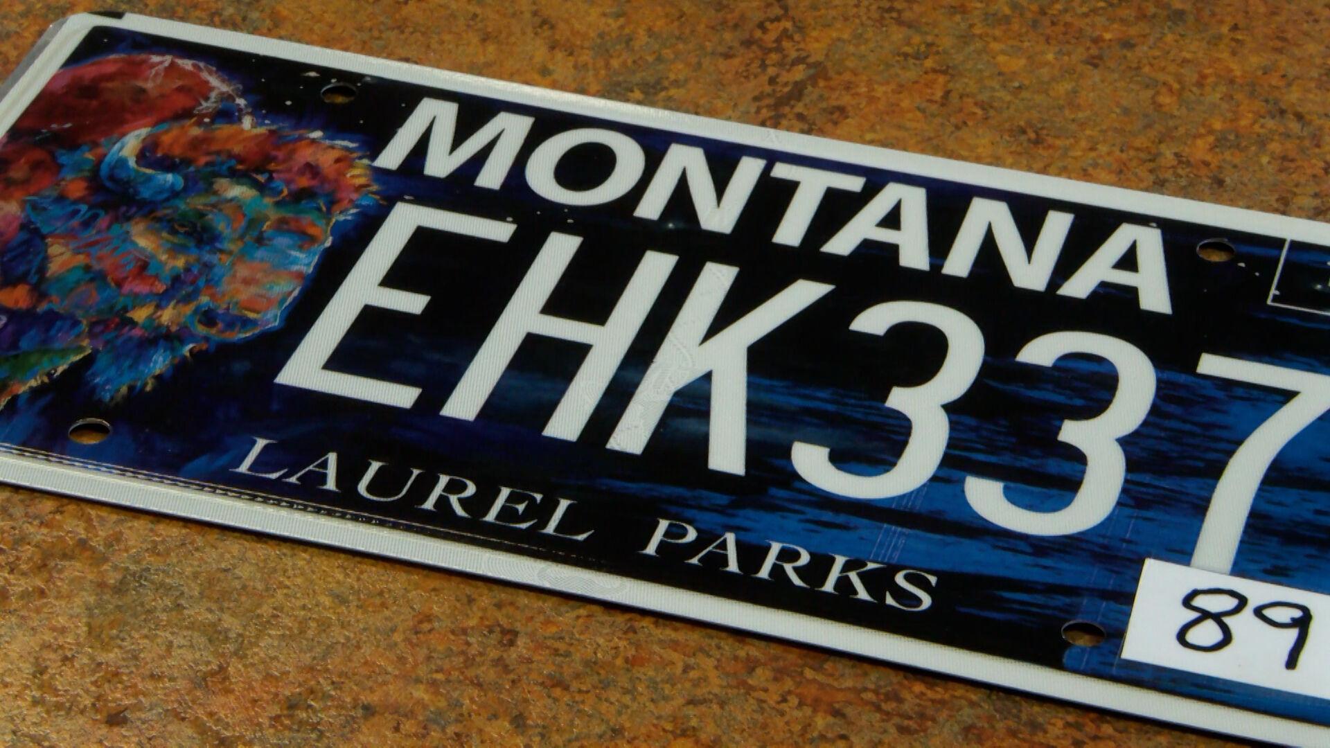 Renowned Montana artists create new license plates that benefit Laurel