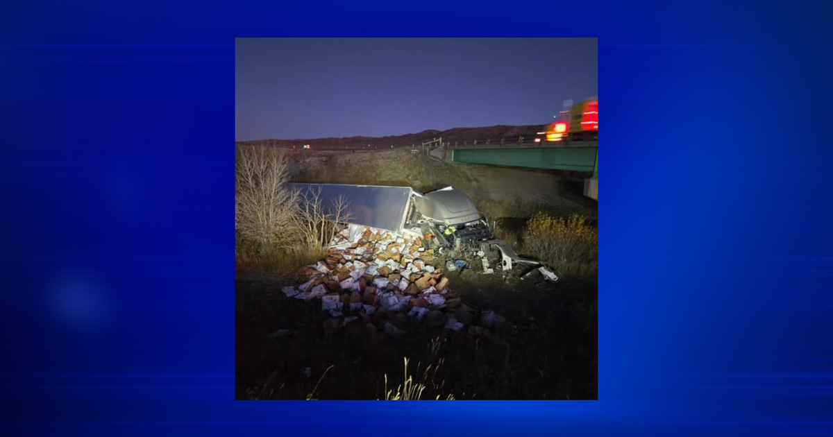 Semi-truck crashes into Medicine Bow River near Elk Mountain