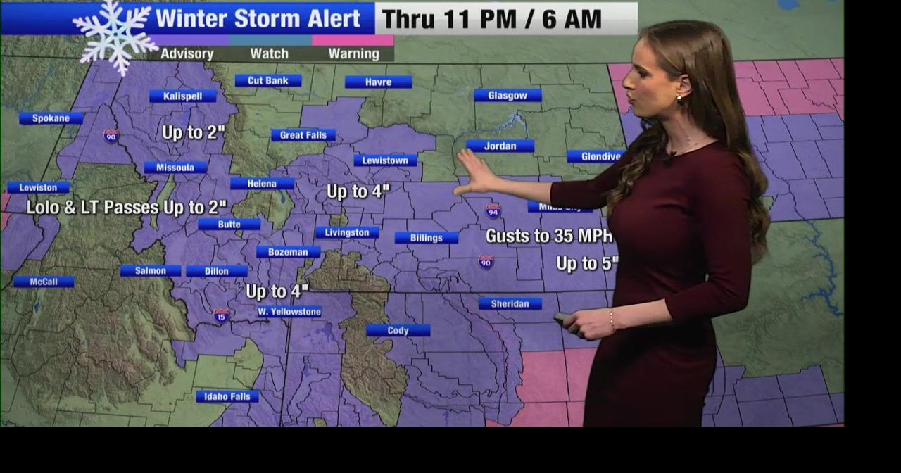 Severe winter storm brings heavy snow and winds to Montana | Montana ...