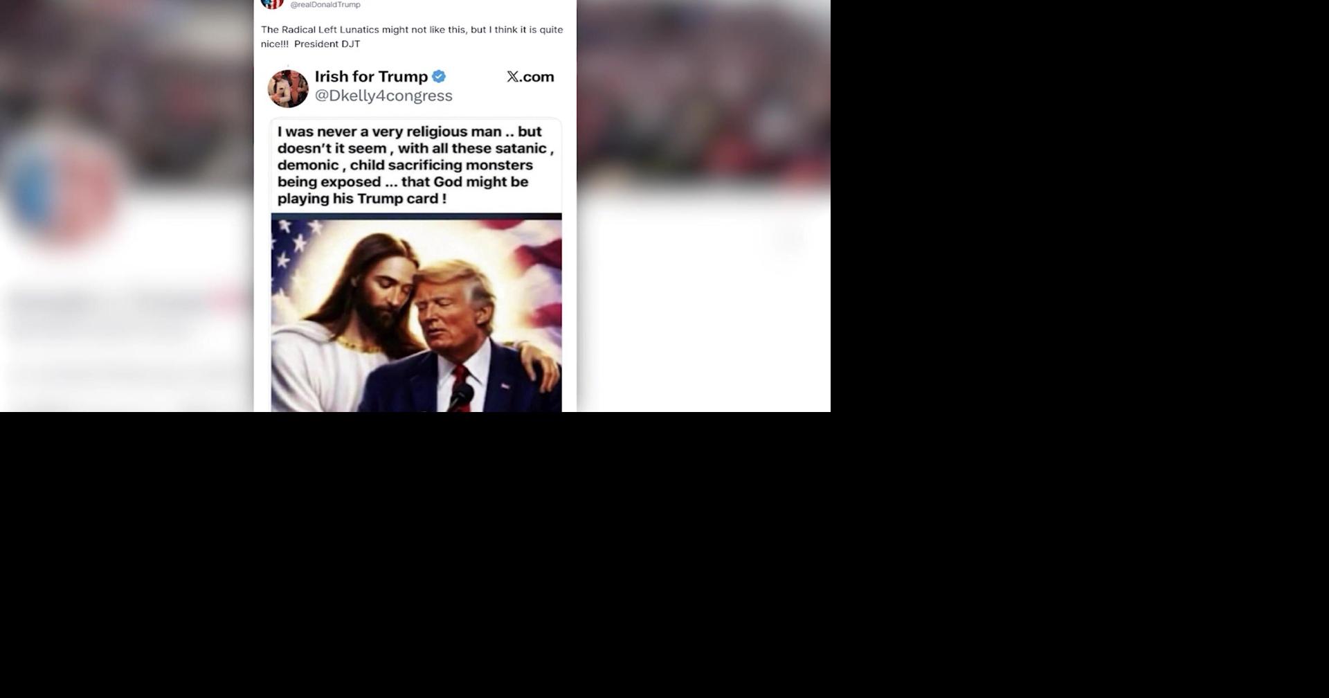 Trump posts image of him with Jesus | National News | kulr8.com