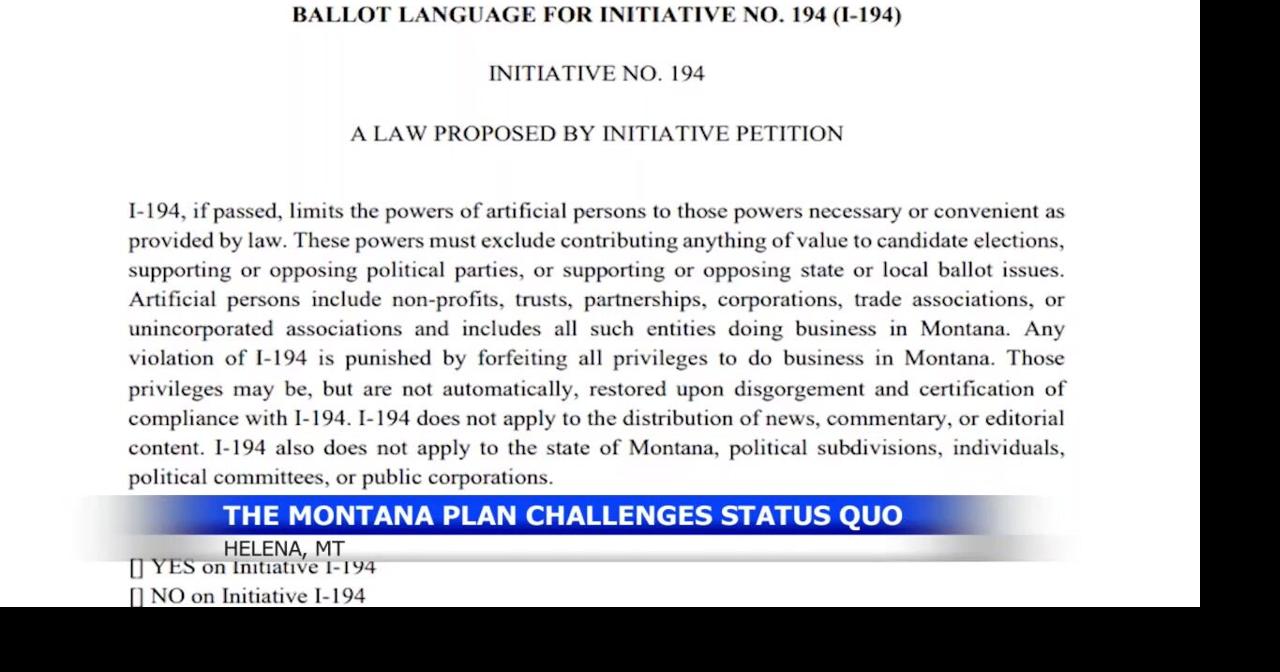 Initiative 194 gains 50K signatures to ban corporate election spending in Montana