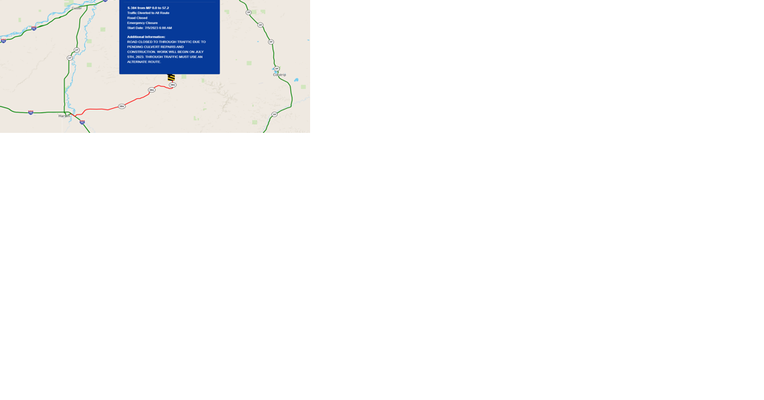 Emergency closure & culvert replacement on Sarpy Creek Rd near Hardin - Vimarsana News