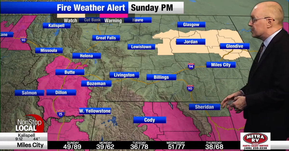 Mt Weather Sign Hot day across Montana with strong winds in many areas | Montana ...