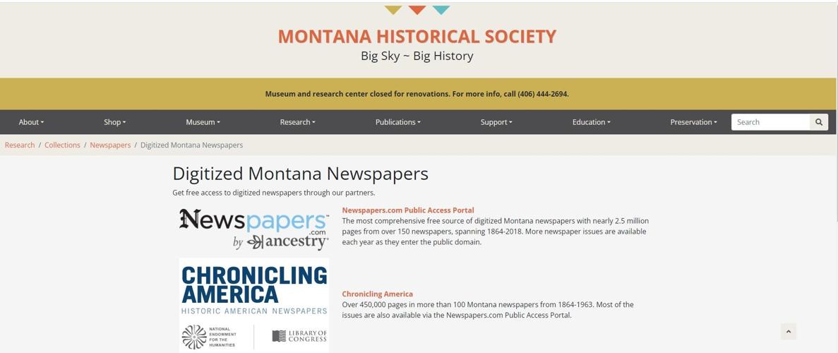 Two new projects will digitize historical newspapers from more than 200 MT cities Montana News