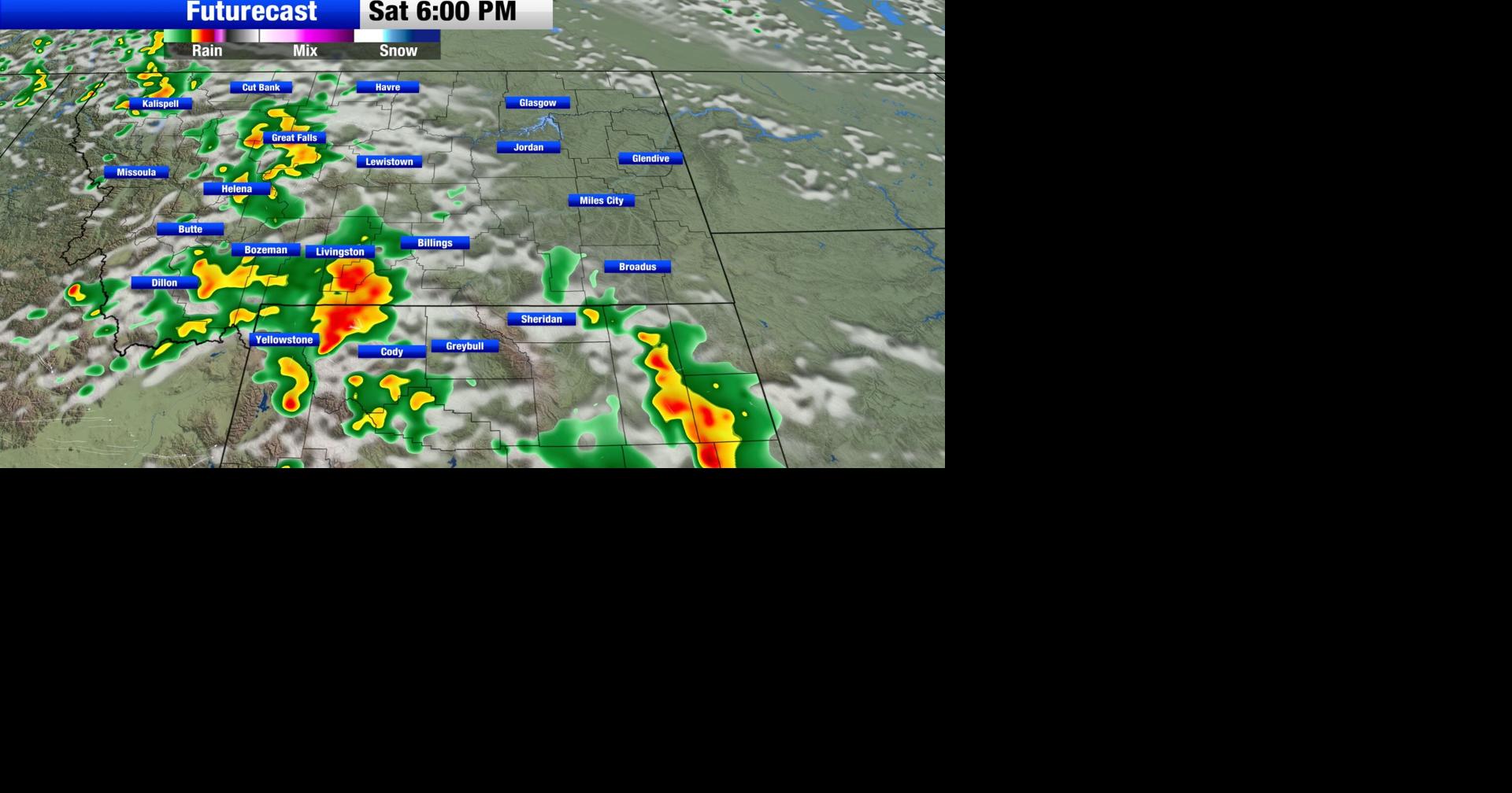 Daily chance for showers and thunderstorms with temperatures in the 70s ...