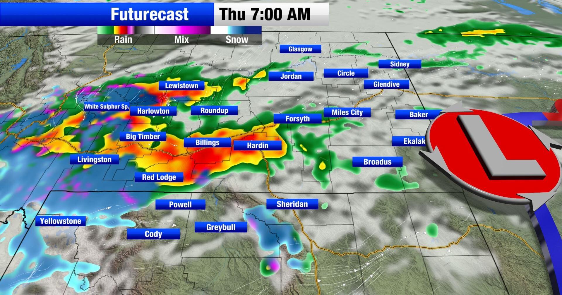 Periods of moderate to heavy rainfall move into the region late tonight through Thursday - Vimarsana News