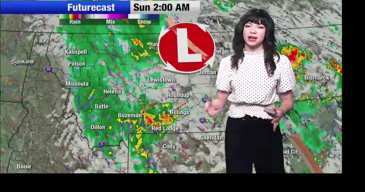 Heavy rain, strong storms and cooler temperatures for Montana through the weekend