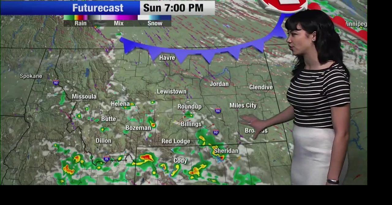 Possible weekend thunderstorms and passing rain across Montana