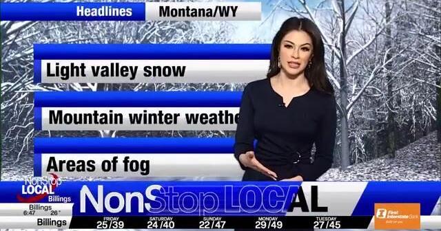 Fog, cooler temperatures, moderate mountain snow in Montana - Vimarsana News