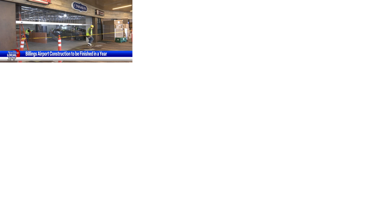 Construction at Billings airport to be finished in about a year - Vimarsana News