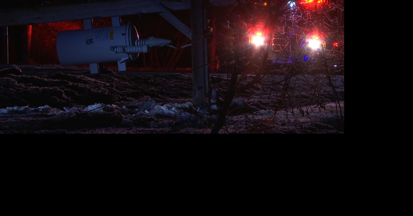 Vehicles crashes into power pole causing power outage in areas of