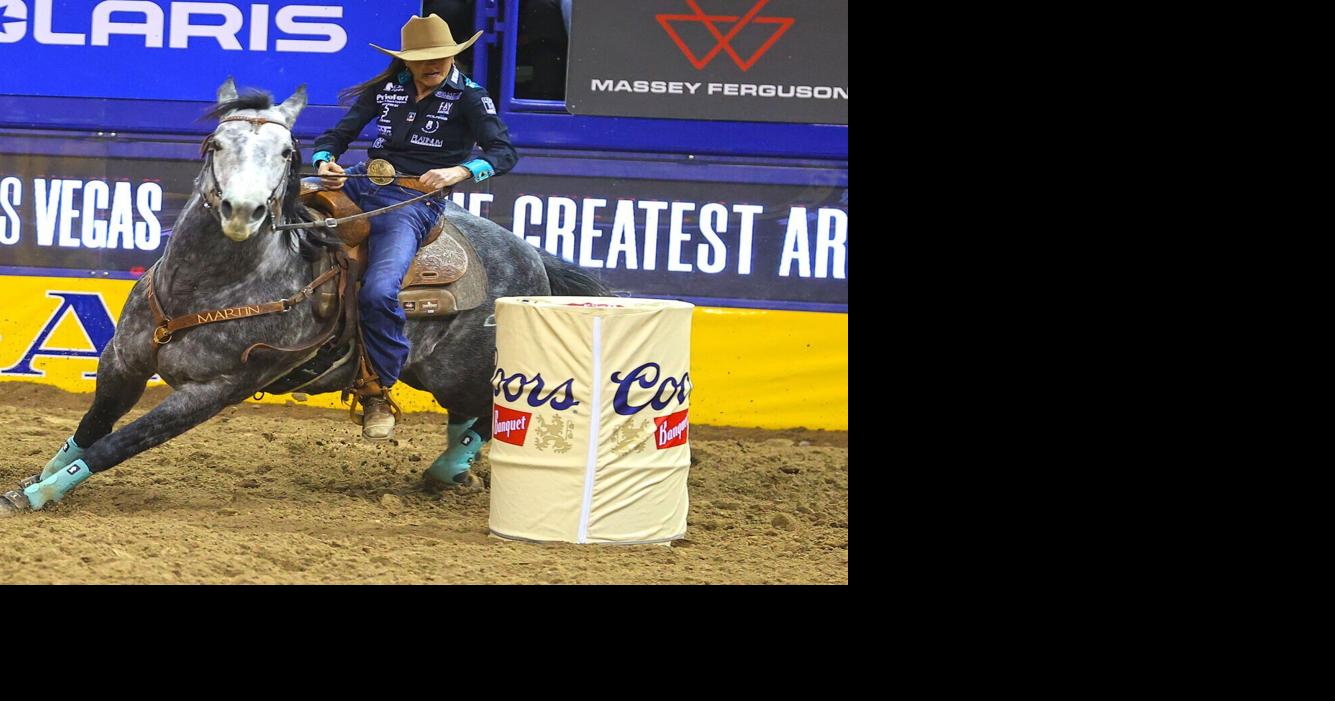 Montana native Lisa Lockhart wins The American Rodeo barrel racing ...