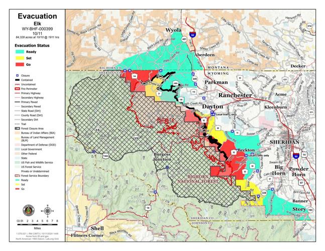 Wyoming's Elk Fire triggers new evacuation warnings as fire breaks