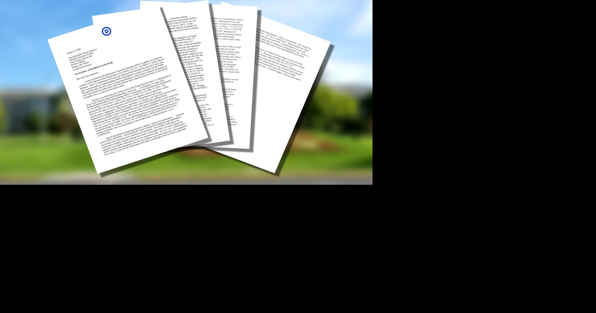 DNC tells Montana to expect legal action if state hands over election files