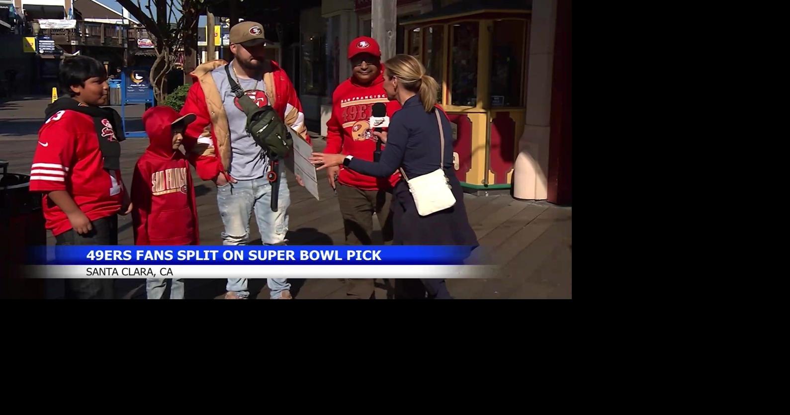 49ers fans in San Francisco share their Super Bowl prediction with NonStop Local's Leslie Lowe