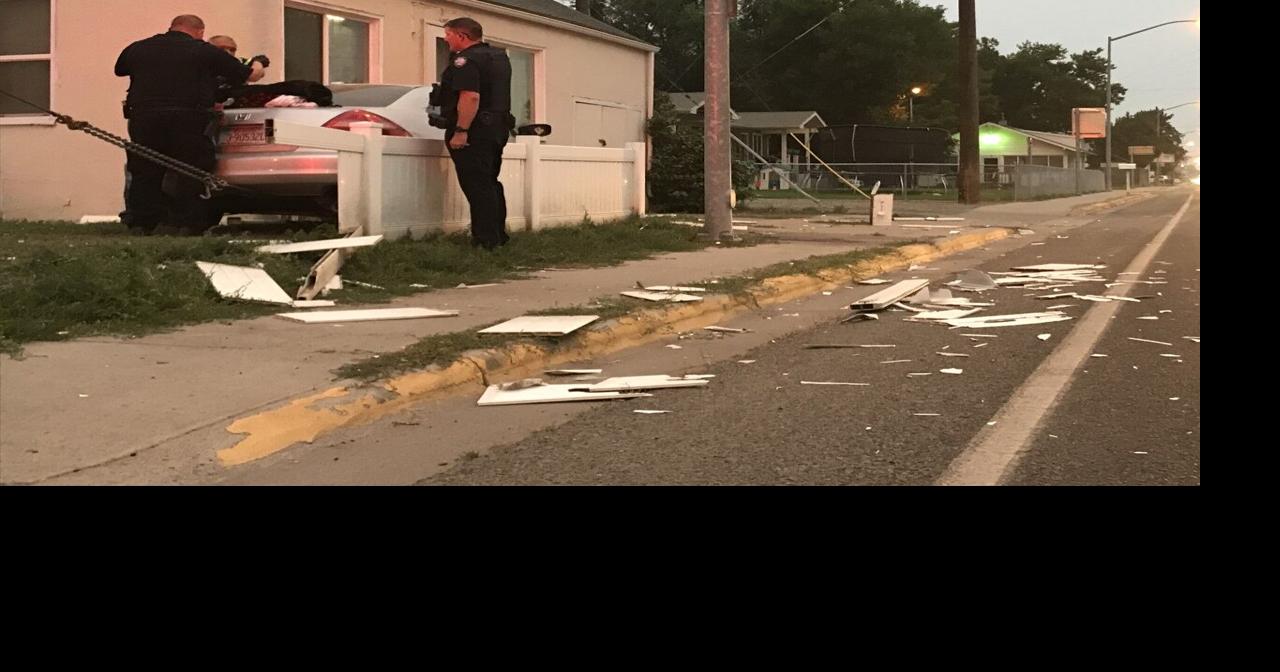 Car crashes through fence, into front porch of home in Billings ...