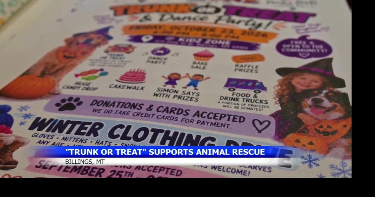 Kidz Zone Trunk-or-Treat event in Billings will benefit senior dog rescue and people in need