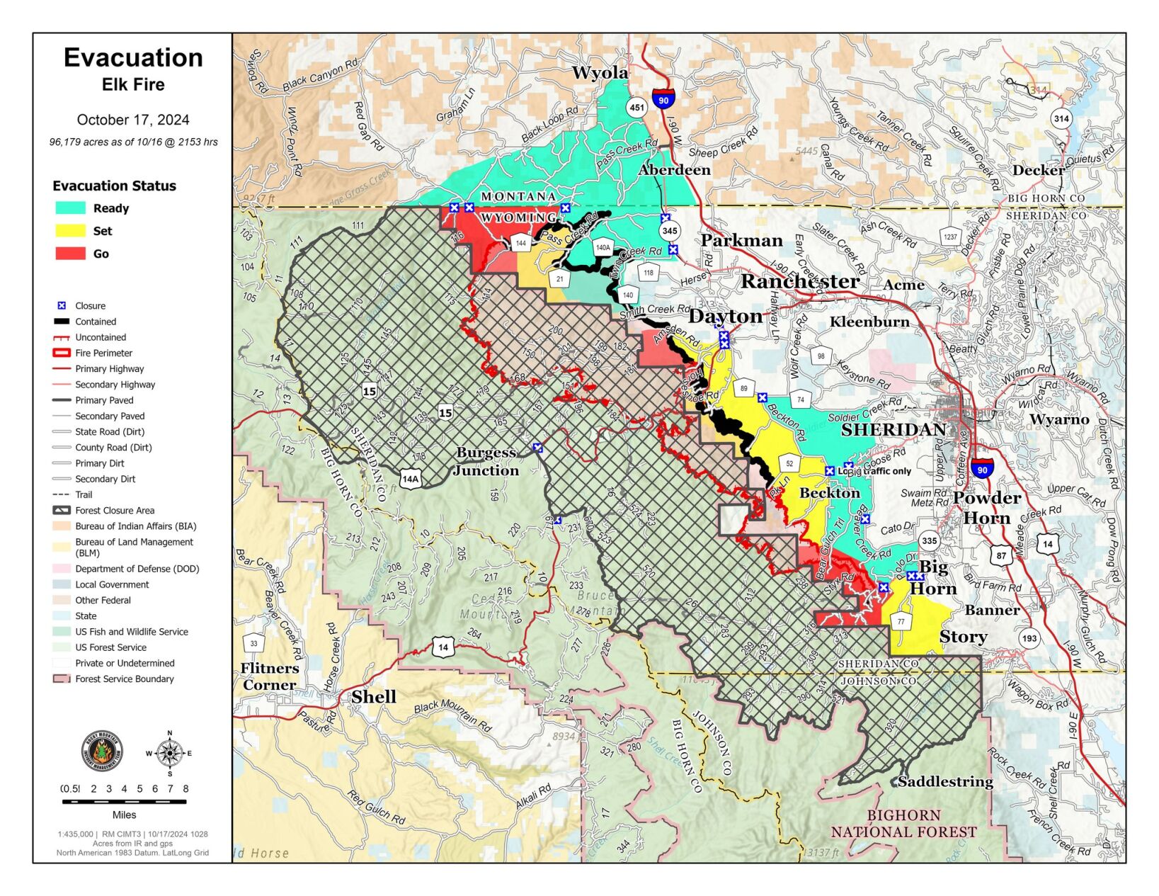 Snowfall Helps Contain Wyoming's Elk Fire To 97% | Fires | Kulr8.com