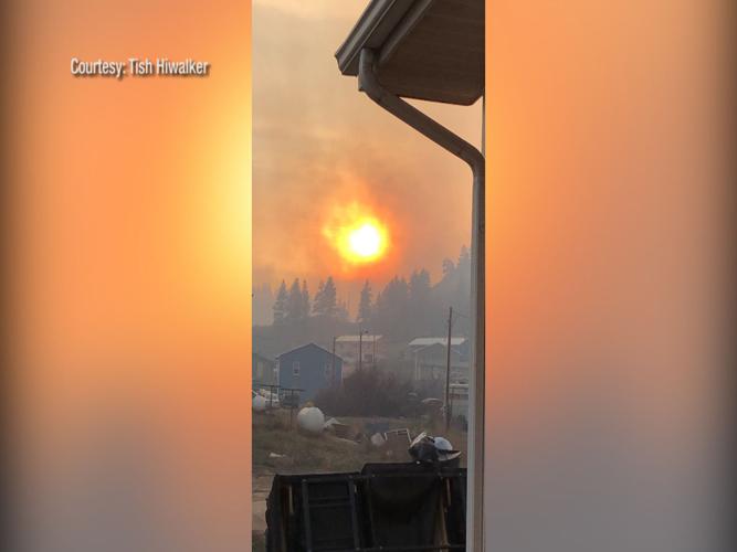 Lame Deer Fire Courtesy Tish Hiwalker